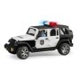 Bruder Jeep Wrangler Unlimited Rubicon de politie cu sirena si figurina